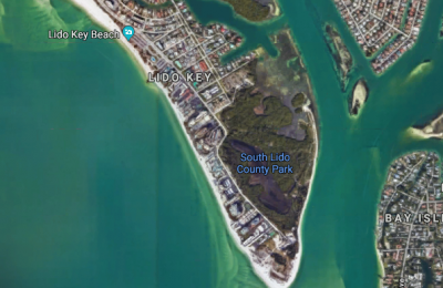 lido key aerial view