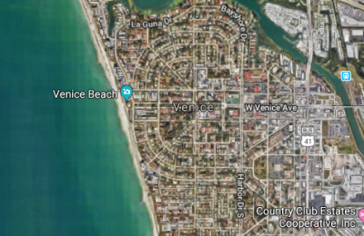 venice island aerial view
